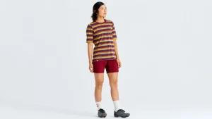 T-shirt à manches courtes Femme en coton - Striped S/F<Specialized Clearance